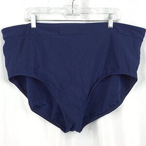 Sonnet Shores Swimsuit Bottom Brief Womens Plus Size 24W Navy Blue Tummy Control